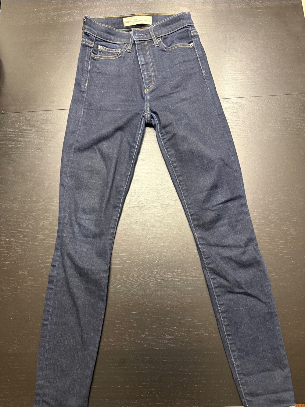 GAP Men's Skinny Jeans in Dark Indigo Blue